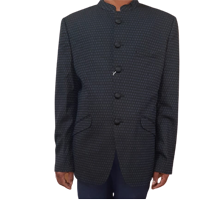 True Blue  Printed Tuxedo Style Casual M&nbsp;