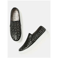 DressBerry Women Black Cut-Out Slip-Ons&nbsp;&nbsp;