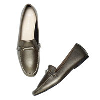 DressBerry Women Bronze-Toned Loafers&nbsp;&nbsp;&nbsp;&nbsp;