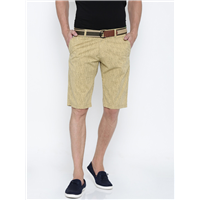 FIFTY TWO Men Khaki Printed Regular Fit&nbsp;&nbsp;