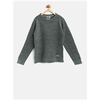 Losan Boys Charcoal Grey Solid Pullover&nbsp;&nbsp;