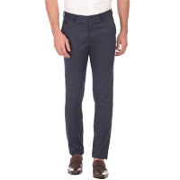 Arrow New York  Slim Fit Men Purple Cott&nbsp;