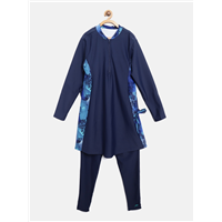 Speedo Women Navy Blue Solid 2 PIECE Swi&nbsp;