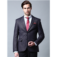 INVICTUS Blue Slim Fit Terylene Blazers&nbsp;&nbsp;