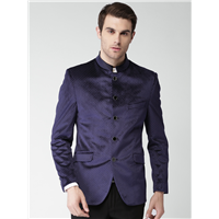 INVICTUS Navy Printed Slim Fit Ethnic Ba&nbsp;