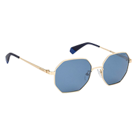 Polaroid Golden Full Rim Hexagonal Sungl&nbsp;