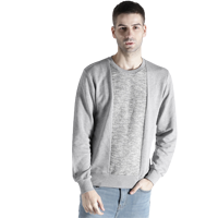 s.Oliver Men Grey Melange Colourblocked&nbsp;&nbsp;