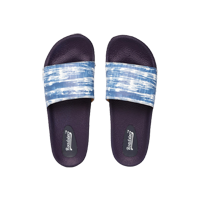 Roadster Women Blue & White Printed Slid&nbsp;