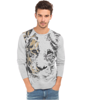 Ed Hardy Graphic Print Round Neck Casual&nbsp;