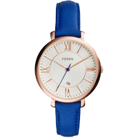 Fossil Jacqueline Blue Leather Watch&nbsp;&nbsp;&nbsp;&nbsp;&nbsp;