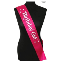 Jack Williams Happy Birthday Satin Sash-&nbsp;