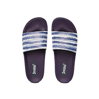 Roadster Women White & Blue Printed Slid&nbsp;