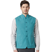 Park Avenue Men Solid Nehru Jacket&nbsp;&nbsp;&nbsp;&nbsp;&nbsp;&nbsp;&nbsp;