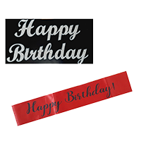 Jack Williams Birthday Banner & Satin Sh&nbsp;