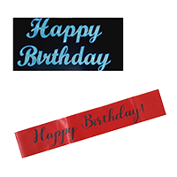 Jack Williams Birthday Banner & Satin Sh&nbsp;
