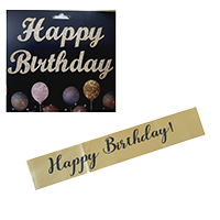 Jack Williams Birthday Banner & Satin Sh&nbsp;