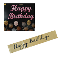 Jack Williams Birthday Banner & Satin Sh&nbsp;