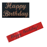 Jack Williams Birthday Banner & Satin Sh&nbsp;