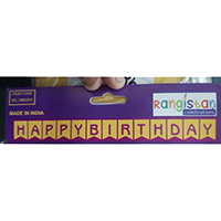 Jack Williams Birthday Banner, Foil Curt&nbsp;