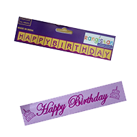 Jack Williams Birthday Banner, Foil Curt&nbsp;