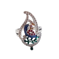 92.5 Silver Peacock Design Ring for Wome&nbsp;