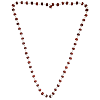 70 Silver Rudraksha Mala With Flower Cap&nbsp;
