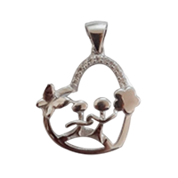 92.5 Silver Heart Shape Pendant (2 GM)&nbsp;&nbsp;&nbsp;