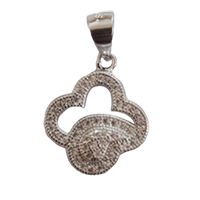 92.5 Silver Flower Shape Pendant for Wom&nbsp;