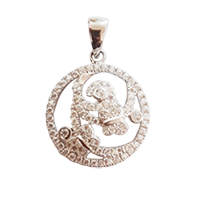 92.5 Silver Flower Shape Pendant for Wom&nbsp;