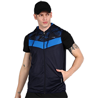 Adrenex Men Sleeveless Color Block Hoode&nbsp;