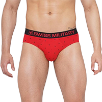 Swiss Military Men's Polka Print Brief&nbsp;&nbsp;&nbsp;
