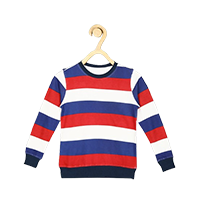Provogue Boys Full Sleeve Striped Sweats&nbsp;