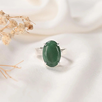 Oorja Green Aventurine Ring&nbsp;&nbsp;&nbsp;&nbsp;&nbsp;&nbsp;&nbsp;&nbsp;&nbsp;&nbsp;&nbsp;&nbsp;&nbsp;&nbsp;