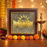 Oorja 7 Horses of Prosperity on Raw Pyri&nbsp;