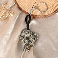 Oorja Raw Pyrite Cluster Keychain&nbsp;&nbsp;&nbsp;&nbsp;&nbsp;&nbsp;&nbsp;&nbsp;