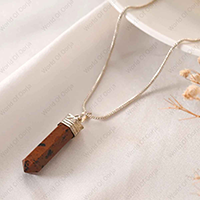 Oorja Red Jasper Pencil Pendant&nbsp;&nbsp;&nbsp;&nbsp;&nbsp;&nbsp;&nbsp;&nbsp;&nbsp;&nbsp;