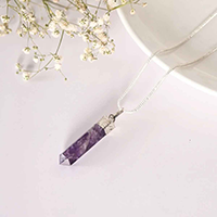 Oorja Amethyst Pencil Pendant&nbsp;&nbsp;&nbsp;&nbsp;&nbsp;&nbsp;&nbsp;&nbsp;&nbsp;&nbsp;&nbsp;&nbsp;