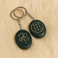 Oorja Jade Zibu Coin Keychain&nbsp;&nbsp;&nbsp;&nbsp;&nbsp;&nbsp;&nbsp;&nbsp;&nbsp;&nbsp;&nbsp;&nbsp;