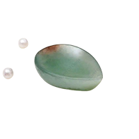 Oorja Green Aventurine Crystal Diya&nbsp;&nbsp;&nbsp;&nbsp;&nbsp;&nbsp;