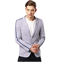 INVICTUS Men Solid Slim Fit Single-Breas&nbsp;