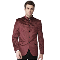 INVICTUS Velvet Slim Fit Patterned Ethni&nbsp;