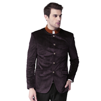 INVICTUS Velvet Slim Fit Patterned Ethni&nbsp;