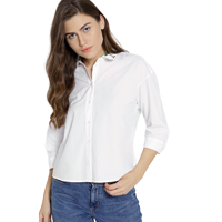 MANGO Women Regular Fit Solid Casual Shi&nbsp;